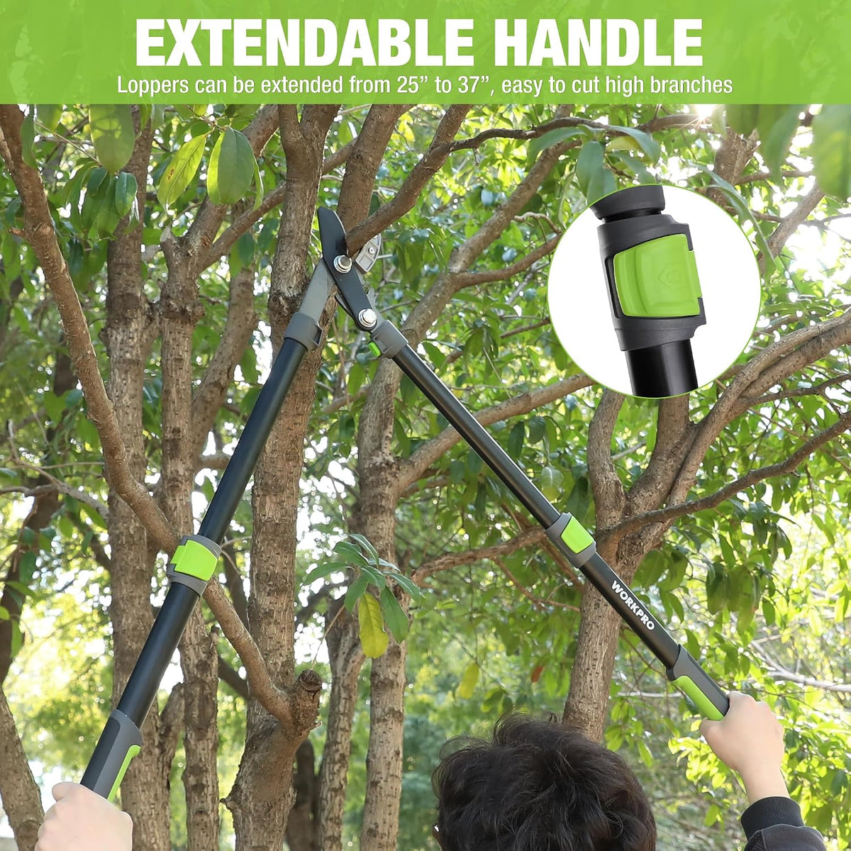 28" Garden Anvil Lopper, Branch Cutter with 1.6" Cutting Capacity