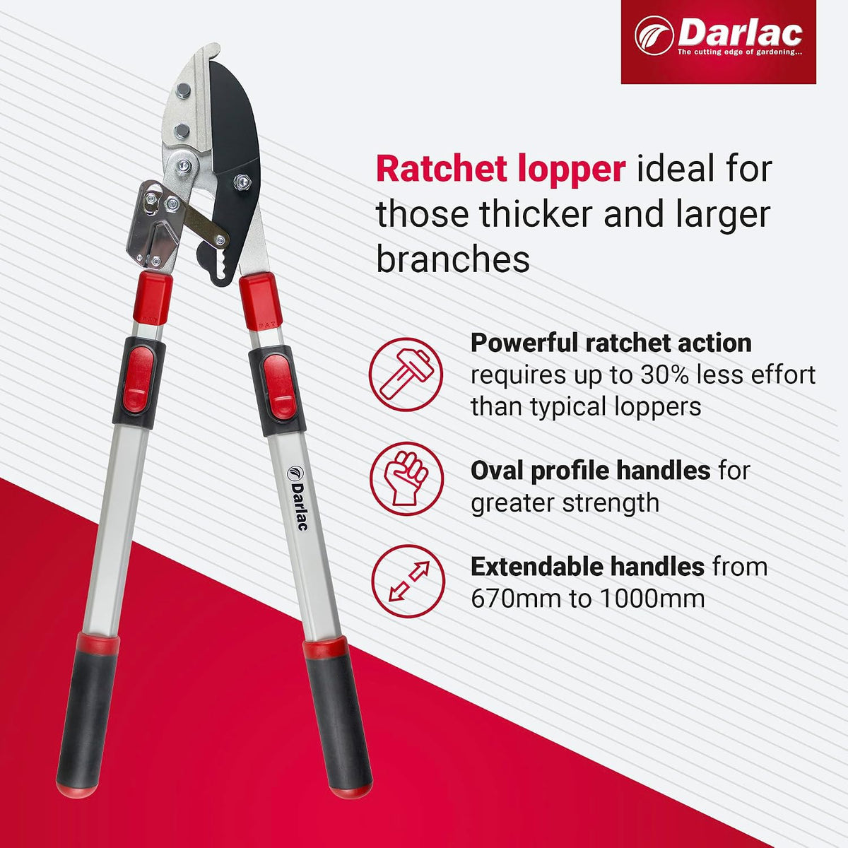 Lightweight Ratchet Garden Loppers