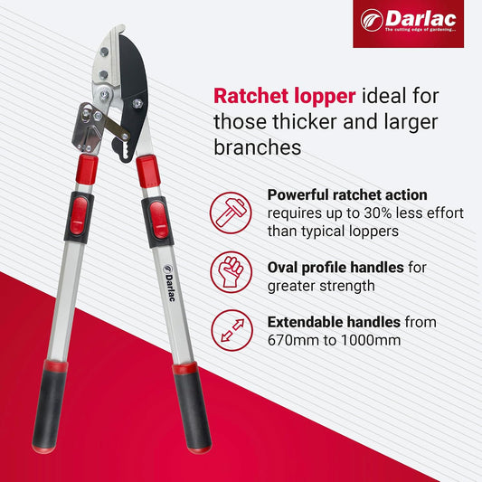 Lightweight Ratchet Garden Loppers