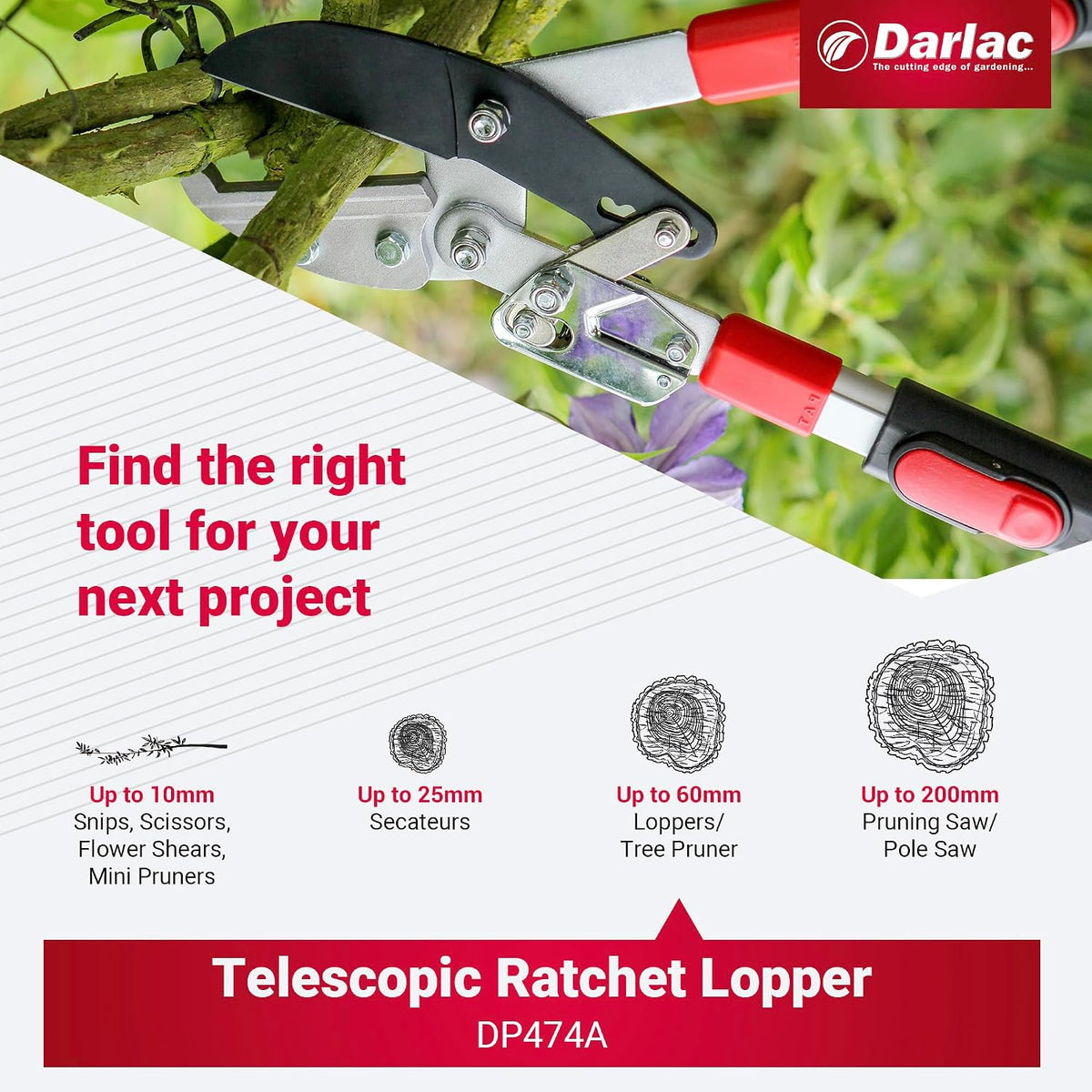 Lightweight Ratchet Garden Loppers