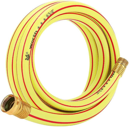 Lead-in Blue Garden Hose 3/4 in. x 15 ft. - No Kink, Leak Free, Flexible, Male to Female Fittings - Heavy Duty Lightweight PVC Water Hose -150PSI Work & 500PSI Burst, for Reel Cart & Commercial Use