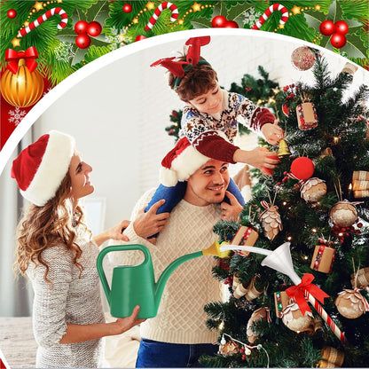 4 Pcs 40 Inch Christmas Tree Watering Funnel Reusable Xmas Tree Funnel Waterer Red and White Striped Christmas Watering System Longer Spout Xmas Device for Indoor and Outdoor Plants