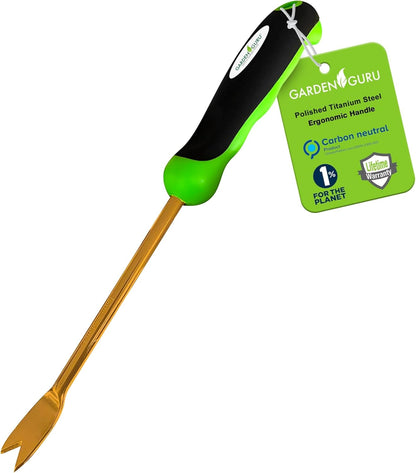 Dandelion Weeder Tool with Ergonomic Handle - Stainless Steel Weed Puller for Planting, Weeding, Flower and Vegetable Care in Lawn Garden Yard | Rust Resistant
