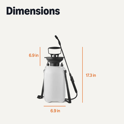 Watering Can, Black, 2.64 Gallon Capacity