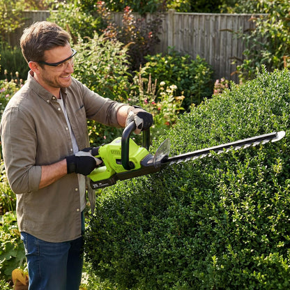 Hedge Trimmer Cordless, 20-Inch for Bushes, 2 Batteries, Lightweight Design