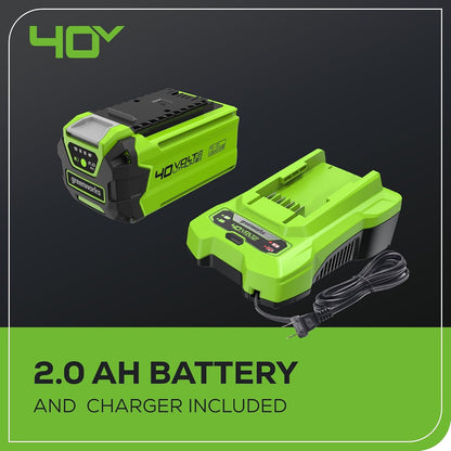 40V 20" Cordless Pole Hedge Trimmer, 2.0Ah Battery and Charger Included