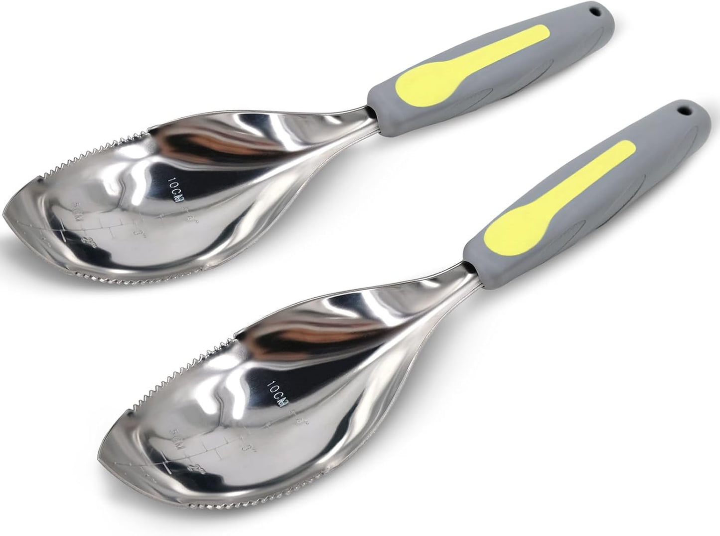 2Pack Garden Trowel, Stainless Steel Hand Shovel with Ergonomic Handle, Multi-Use Soil Scoops for Digging, Planting, Transplanting, Cultivating(Blue)