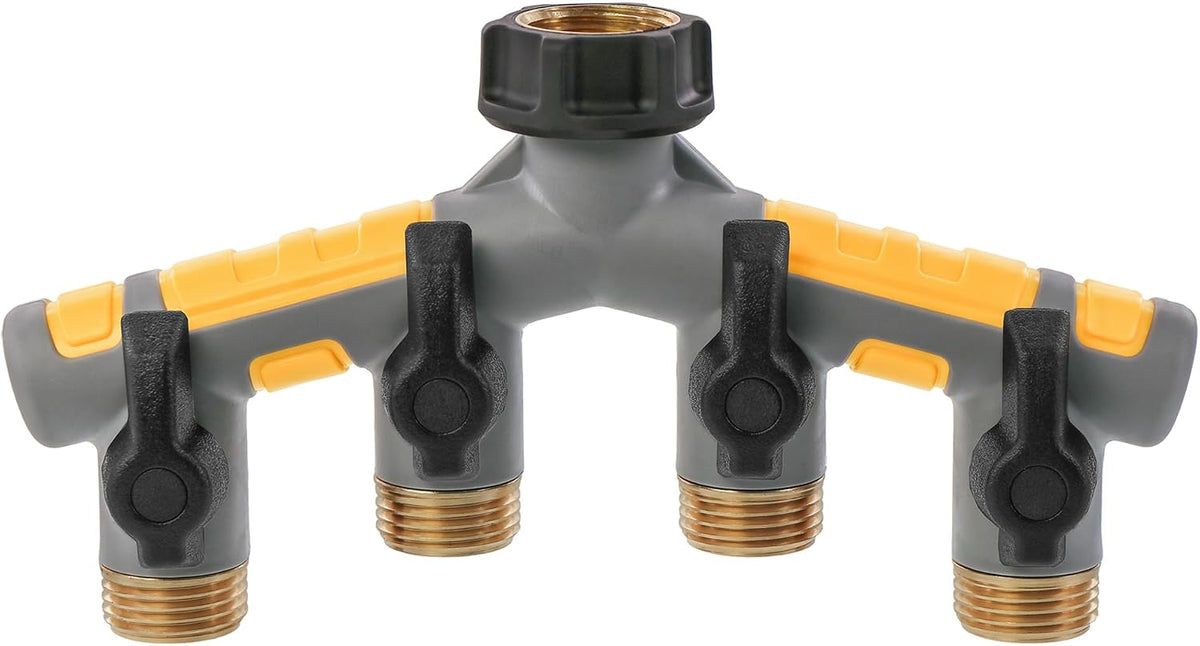 Garden Hose Manifold with Shut-offs