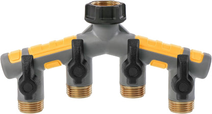 Garden Hose Manifold with Shut-offs