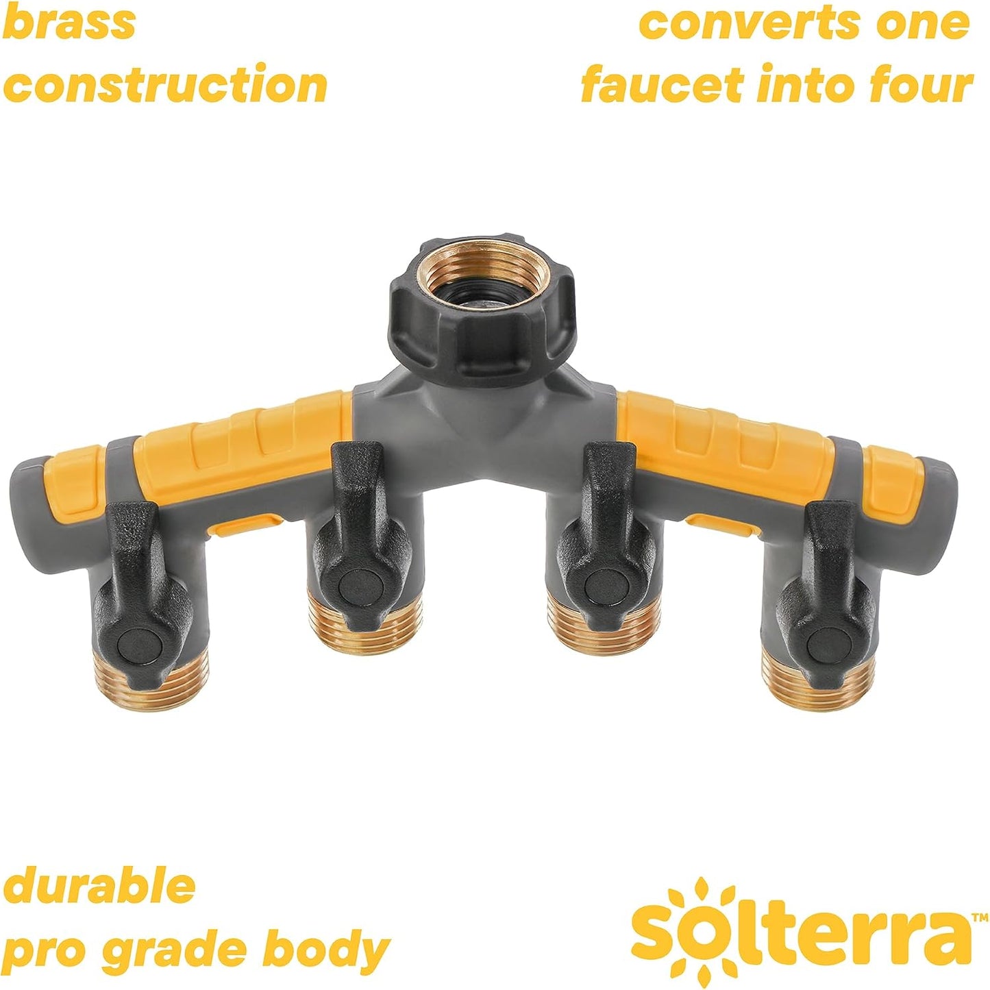 Garden Hose Manifold with Shut-offs