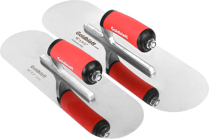 2 Pieces Stainless Steel Pool Trowel for Concrete Finishing