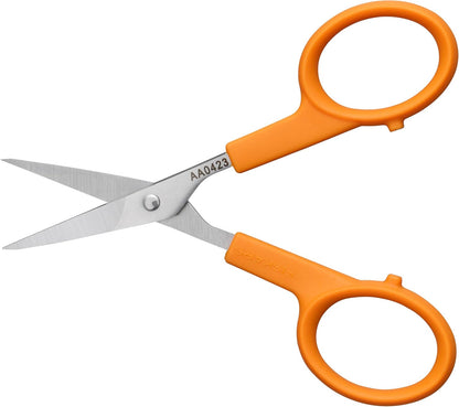 98087097J Curved Craft Scissors, 4 Inch, steel and orange