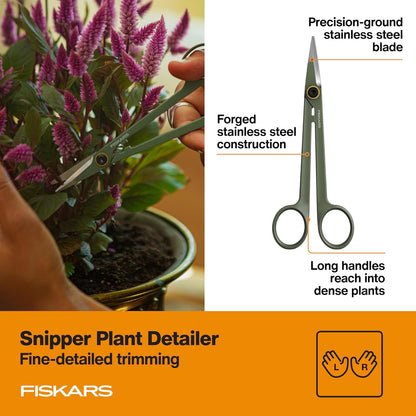 Indoor Plant Care 3-Piece Set, Precision Gardening Tools, Green