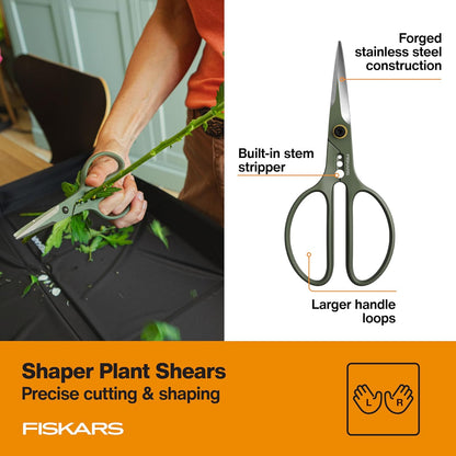 Indoor Plant Care 3-Piece Set, Precision Gardening Tools, Green
