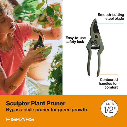 Indoor Plant Care 3-Piece Set, Precision Gardening Tools, Green