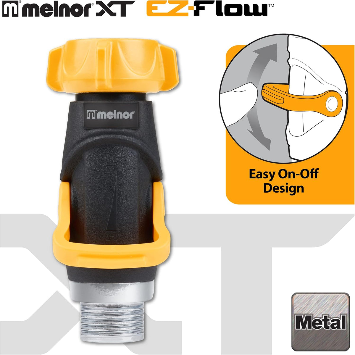 65171AMZ Lever Flow Through Valve Connector Bundle, 1 Count (Pack of 1), Yellow, Black, Grey