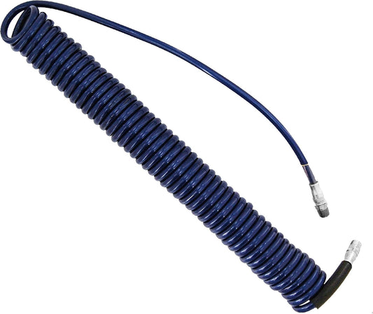 Hosekoil PU425-1-3-AMZ 1/4" x 25-foot Polyurethane Lead Safe Ultra-Light Recoil Air Hose, Blue