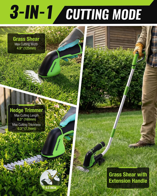 12V Cordless Grass Shear & Hedge Trimmer