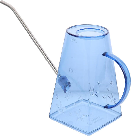 Transparent Watering can with Long Spout Clear Watering can for Indoor Plants Small Watering Kettle for Succulents Houseplants Patio .28 X 4.33 X 4.33 in 1 Pack