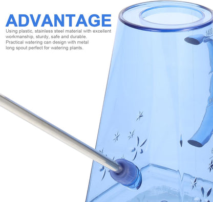 Transparent Watering can with Long Spout Clear Watering can for Indoor Plants Small Watering Kettle for Succulents Houseplants Patio .28 X 4.33 X 4.33 in 1 Pack