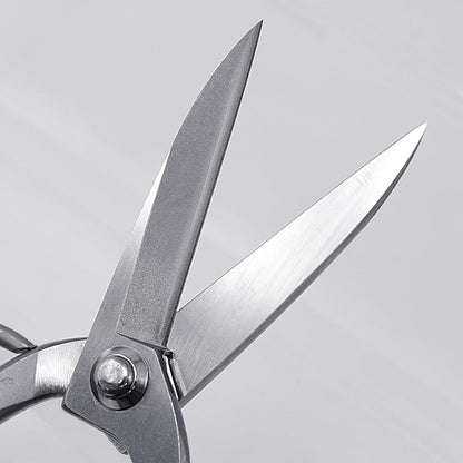 Bonsai Scissors Long Blade Made in Japan 8", Japanese Stainless Steel Blade, Large Okubo Shears for Bonsai and Garden Use