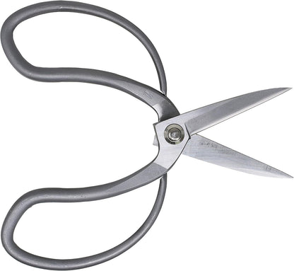 Bonsai Scissors Long Blade Made in Japan 8", Japanese Stainless Steel Blade, Large Okubo Shears for Bonsai and Garden Use