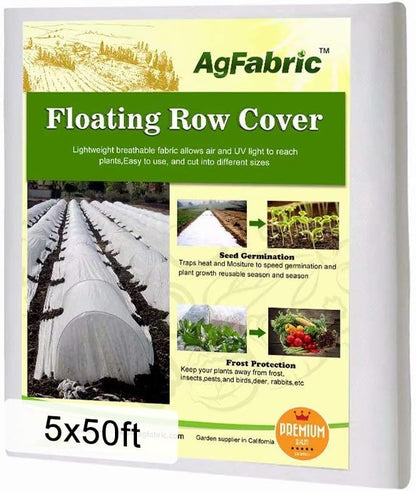 Plant Covers Freeze Protection Row Covers 1.5oz 7'x50' Frost Cover for Freeze Protection,Frost Blanket for Plants,White - Colors B