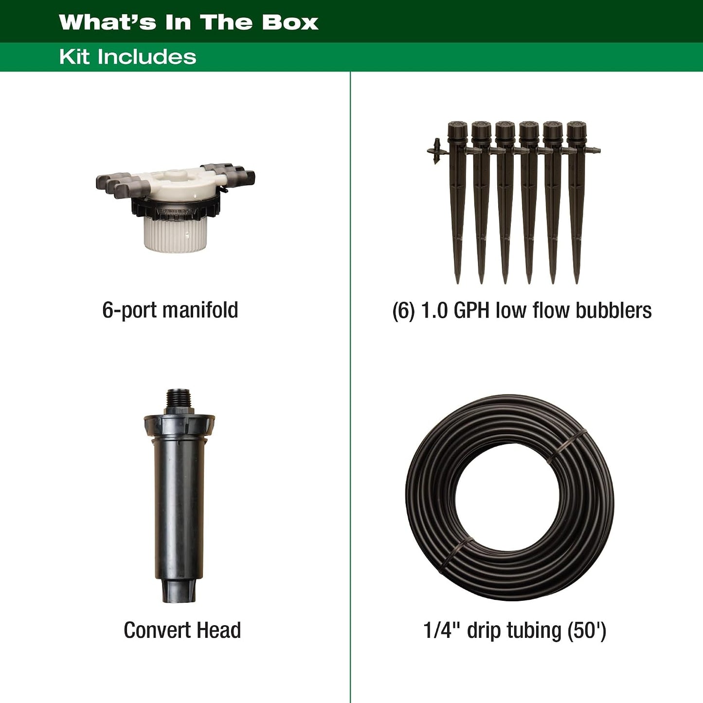 CNV182MBS Drip Irrigation Kit, 1/4"
