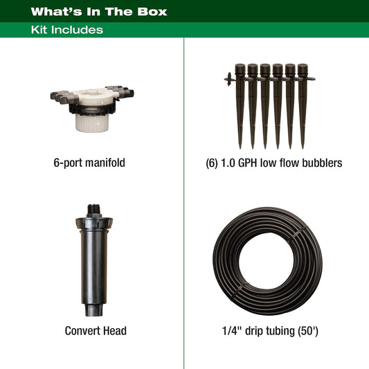 CNV182MBS Drip Irrigation Kit, 1/4"