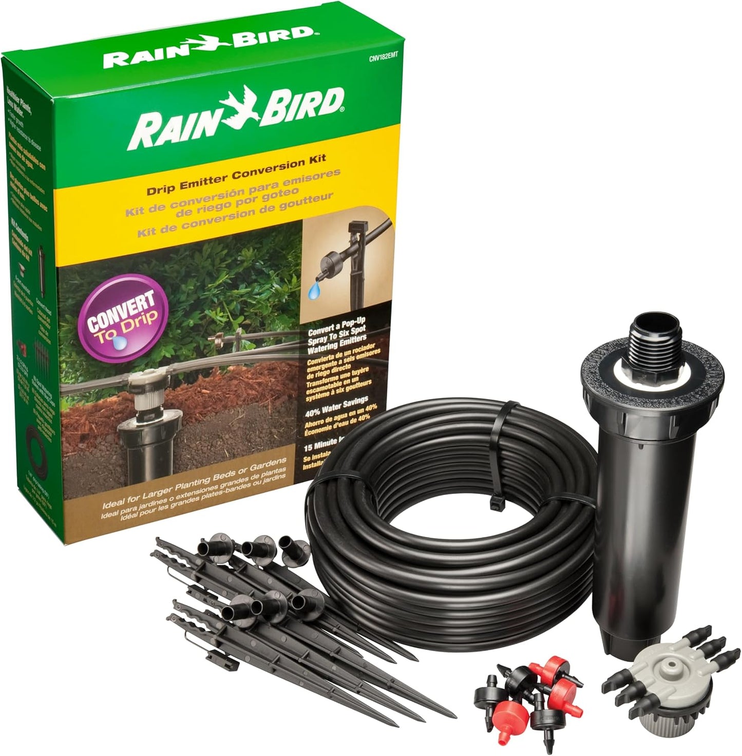CNV182MBS Drip Irrigation Kit, 1/4"