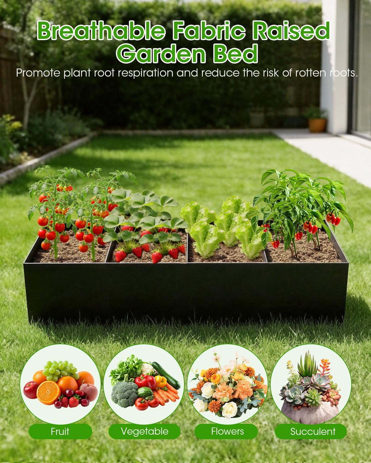Cucumber Trellis with for Climbing Plants, Garden Trellis with Grow Bags, Metal Plant Trellis with Garden Netting for Vegetables Flowers Fruits (U-4 Arches)