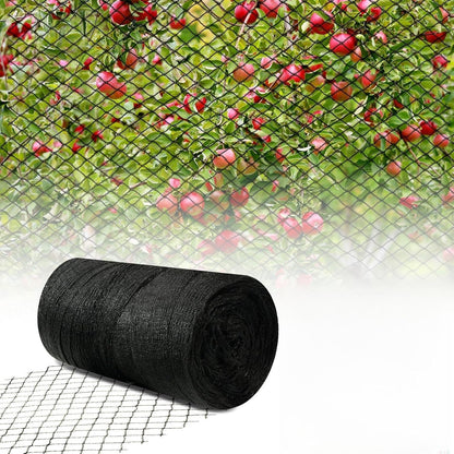 25x25FT Bird Netting for Garden,Heavy Duty Bird Netting for Chicken Coop with Ties and Staples for Vegetable, Fruit Trees,Plants, Lasting Against Birds Deer Squirrels and Poultry (Black)