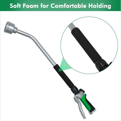 24 Inches Long Watering Wand for Garden Hose, Full Shower Spray Wand