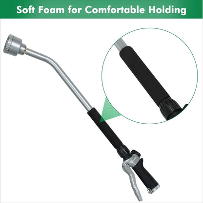 24 Inches Long Watering Wand for Garden Hose, Full Shower Spray Wand