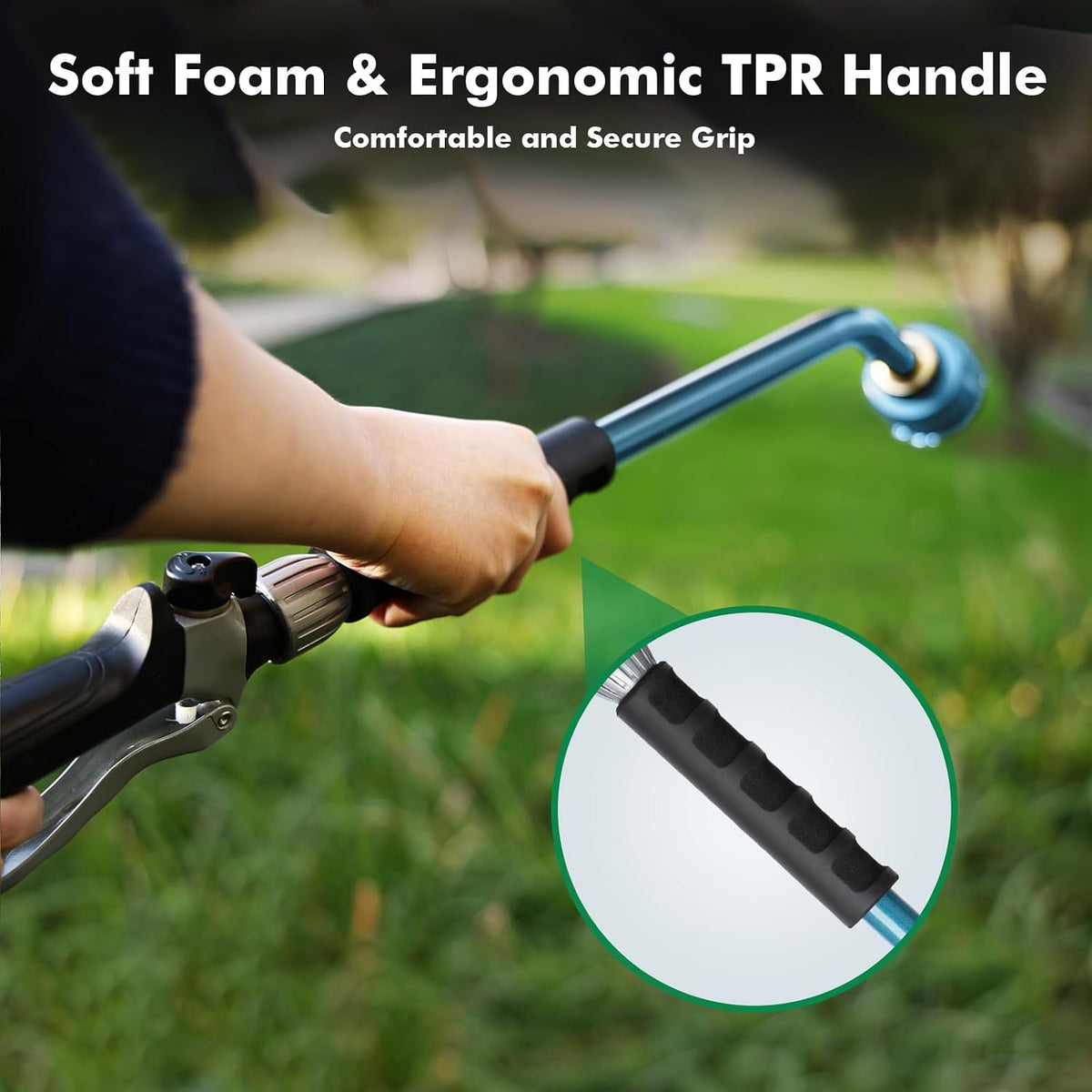 24 Inches Long Watering Wand for Garden Hose, Full Shower Spray Wand