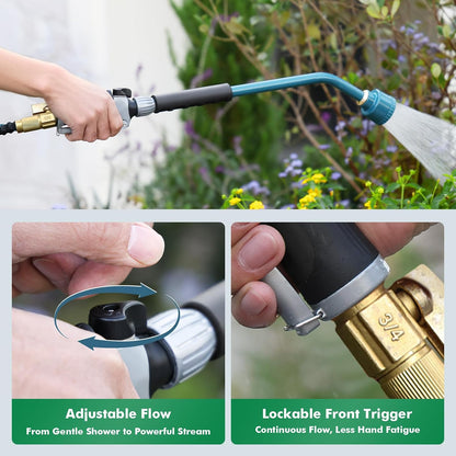 24 Inches Long Watering Wand for Garden Hose, Full Shower Spray Wand