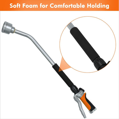 24 Inches Long Watering Wand for Garden Hose, Full Shower Spray Wand