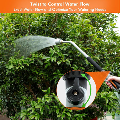 24 Inches Long Watering Wand for Garden Hose, Full Shower Spray Wand
