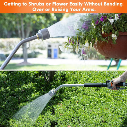 24 Inches Long Watering Wand for Garden Hose, Full Shower Spray Wand