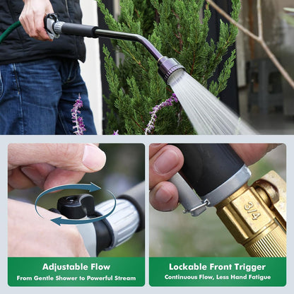 24 Inches Long Watering Wand for Garden Hose, Full Shower Spray Wand