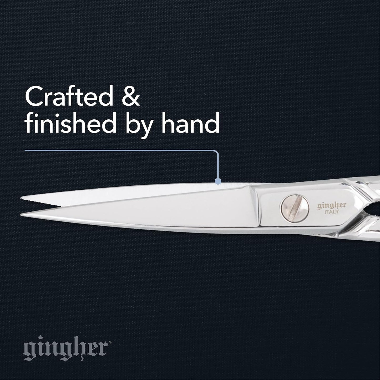 4.5" Spring-Action Knife-Edge Thread Nippers, Stainless Steel Shears, Sharp Knife Edge Fabric Scissors with Protective Leather Sheath, Chrome Plated Nickel Finish