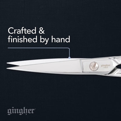4.5" Spring-Action Knife-Edge Thread Nippers, Stainless Steel Shears, Sharp Knife Edge Fabric Scissors with Protective Leather Sheath, Chrome Plated Nickel Finish