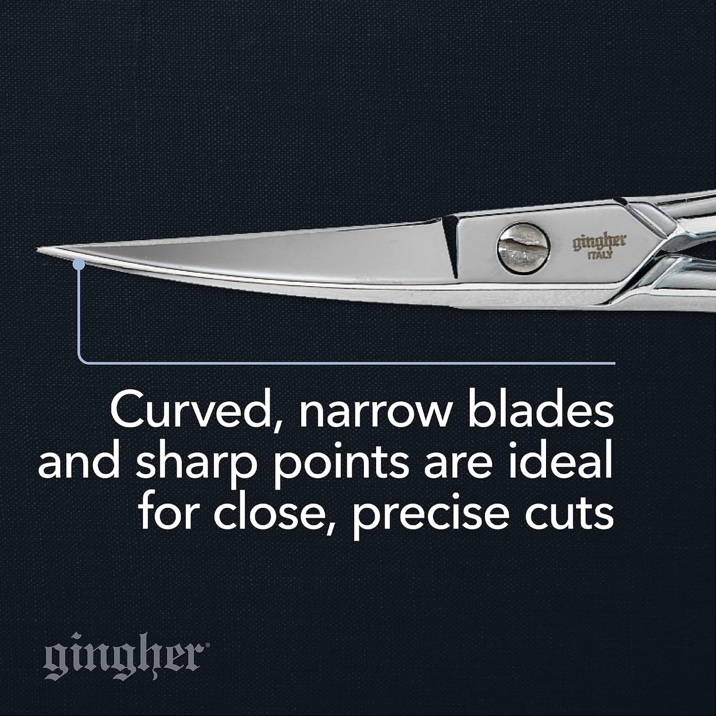 4.5" Spring-Action Knife-Edge Thread Nippers, Stainless Steel Shears, Sharp Knife Edge Fabric Scissors with Protective Leather Sheath, Chrome Plated Nickel Finish