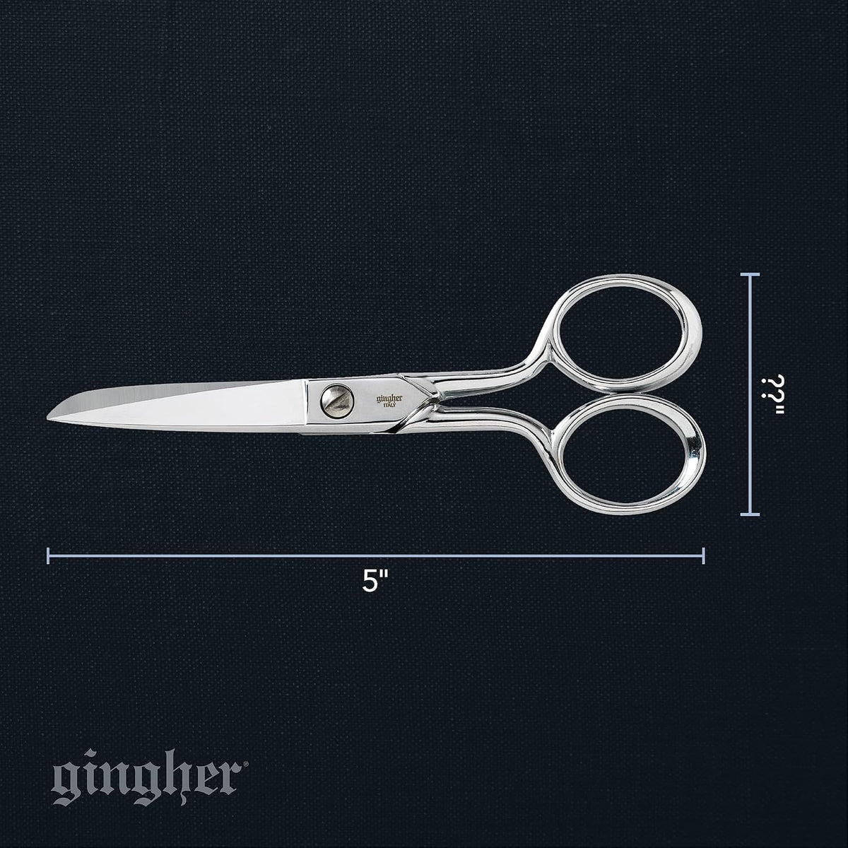 4.5" Spring-Action Knife-Edge Thread Nippers, Stainless Steel Shears, Sharp Knife Edge Fabric Scissors with Protective Leather Sheath, Chrome Plated Nickel Finish