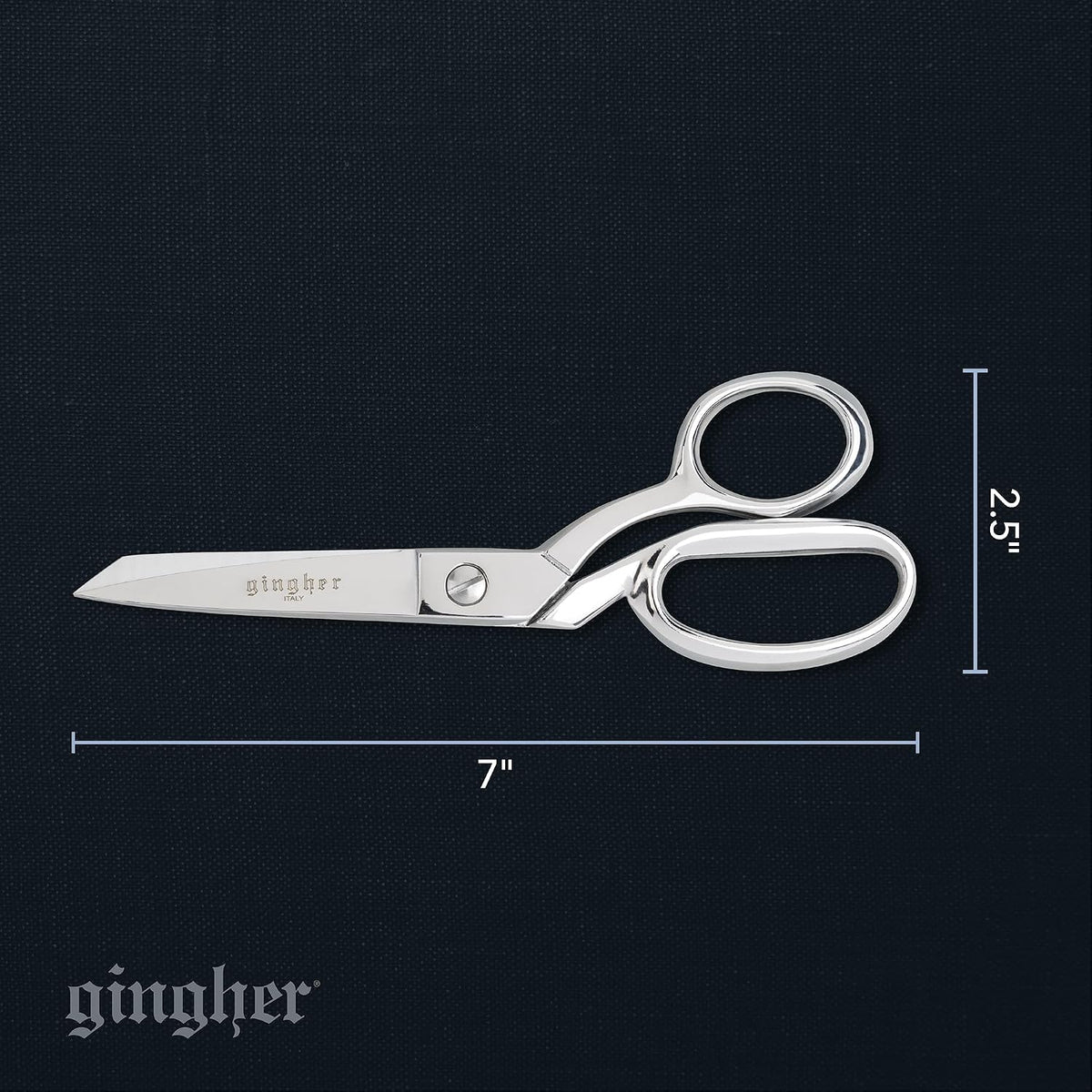 4.5" Spring-Action Knife-Edge Thread Nippers, Stainless Steel Shears, Sharp Knife Edge Fabric Scissors with Protective Leather Sheath, Chrome Plated Nickel Finish