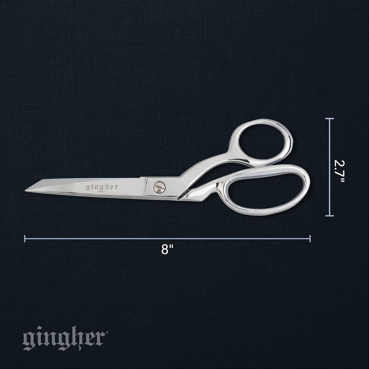 4.5" Spring-Action Knife-Edge Thread Nippers, Stainless Steel Shears, Sharp Knife Edge Fabric Scissors with Protective Leather Sheath, Chrome Plated Nickel Finish