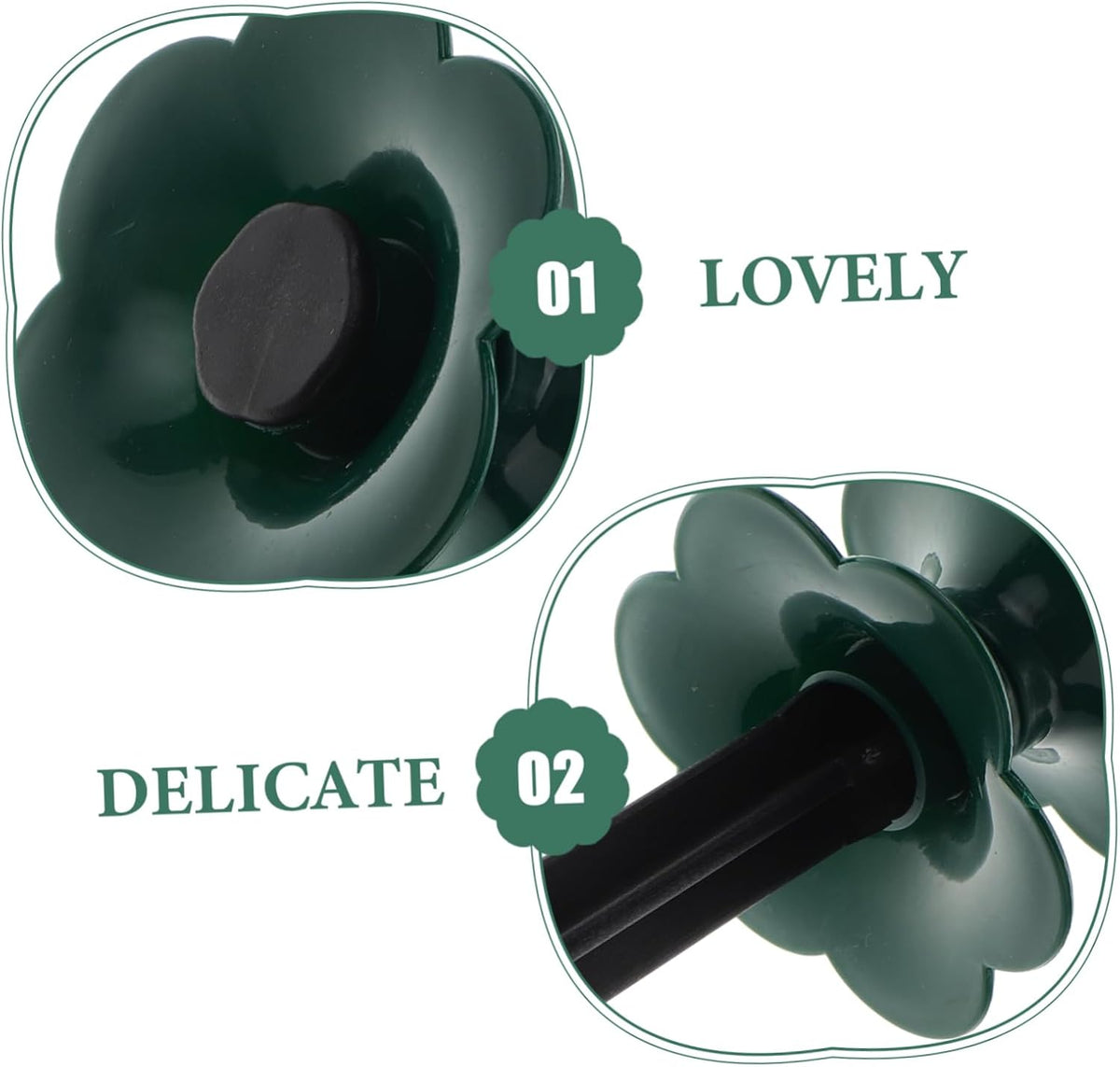 Garden Hose Guide Wheels 3 Pack Plastic Green for Plant Protection