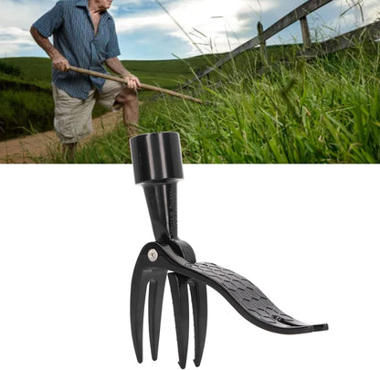 4 Claw Weed Puller Stand Up Weed Picker Tool Black Portable Weeding Head Tool
