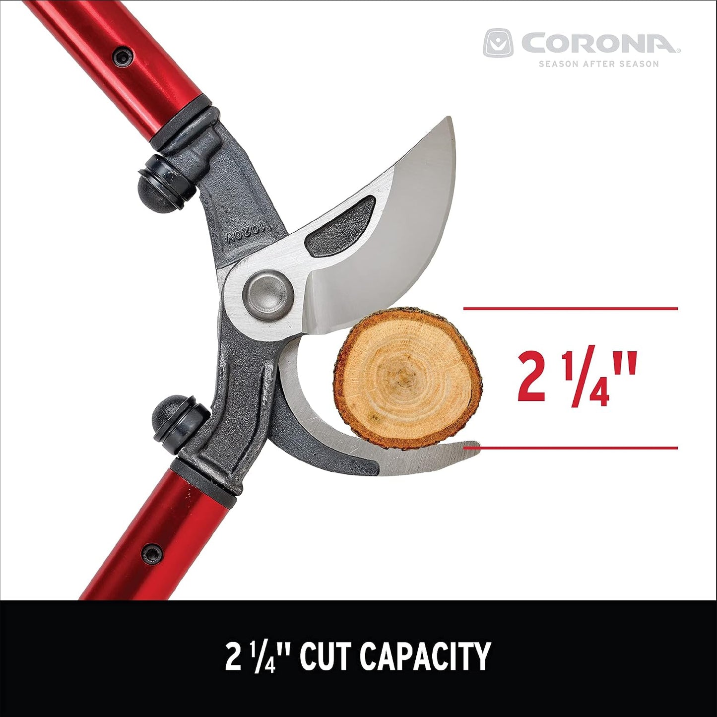 26-inch Branch Cutter MAXFORGED Orchard Loppers | Tree Trimmer Cuts Branches up to 2 ¼-inches in Diameter | AL 8442 Red