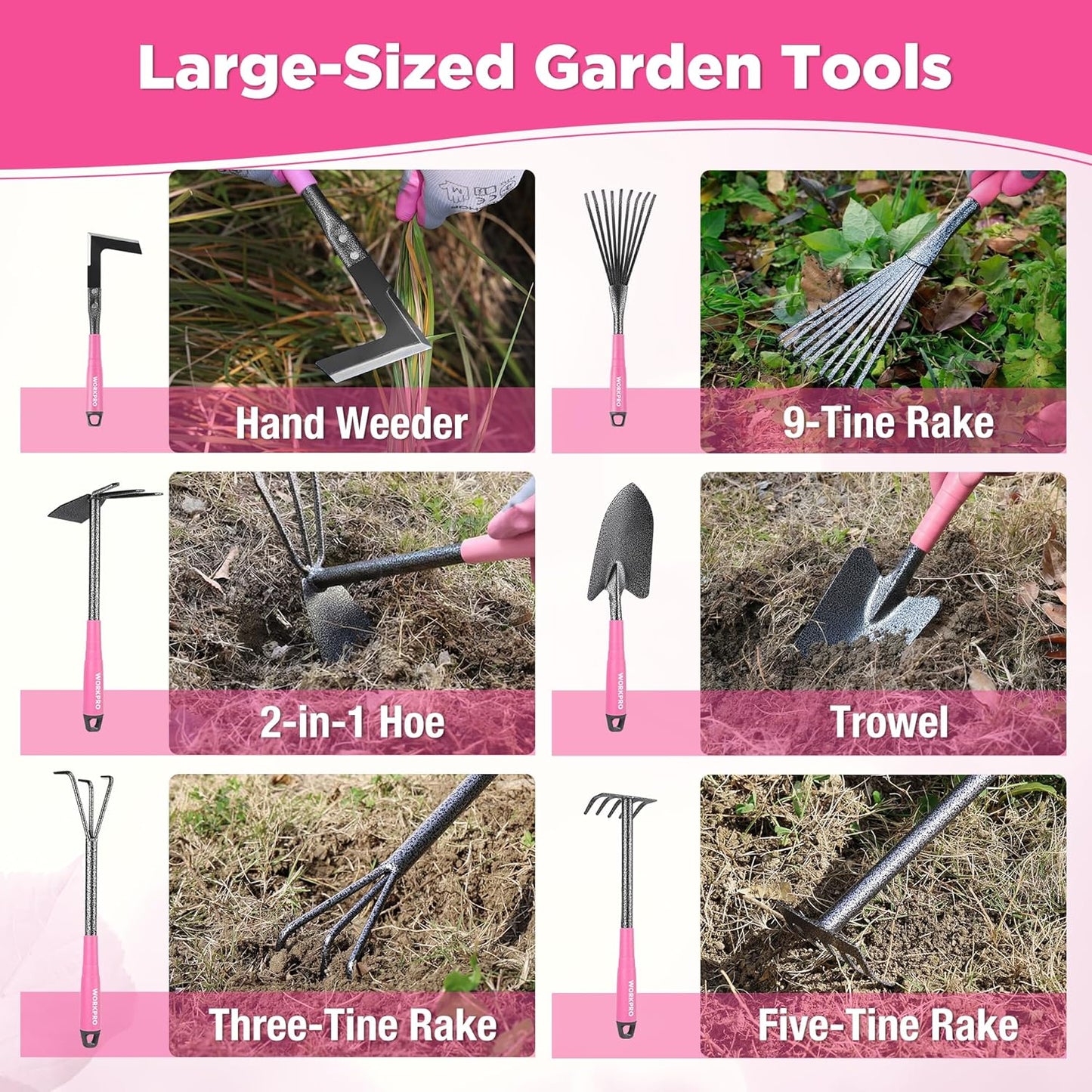 6-Piece Garden Tool Set